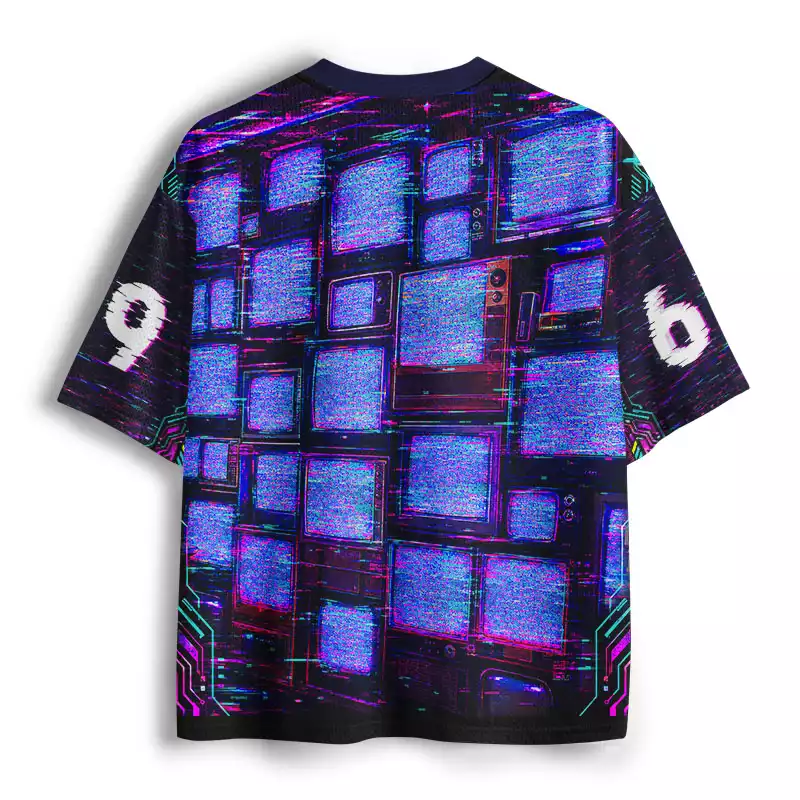 Soulisfree Lost Signal TV Wall Mesh Jersey