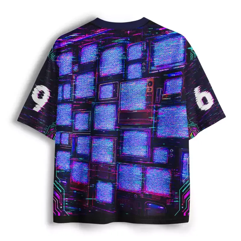 Soulisfree Lost Signal TV Wall Mesh Jersey