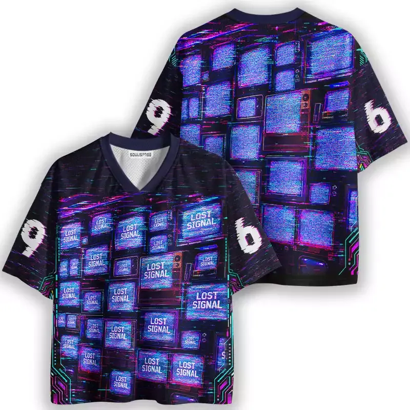 Soulisfree Lost Signal TV Wall Mesh Jersey