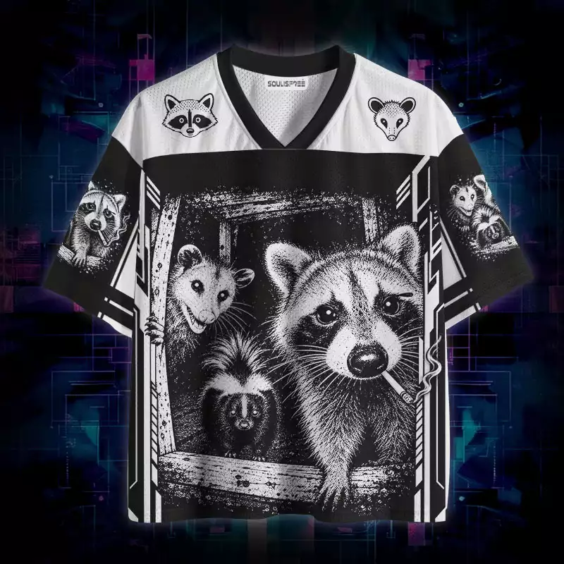 Soulisfree Midnight Trash Crew Mesh Jersey