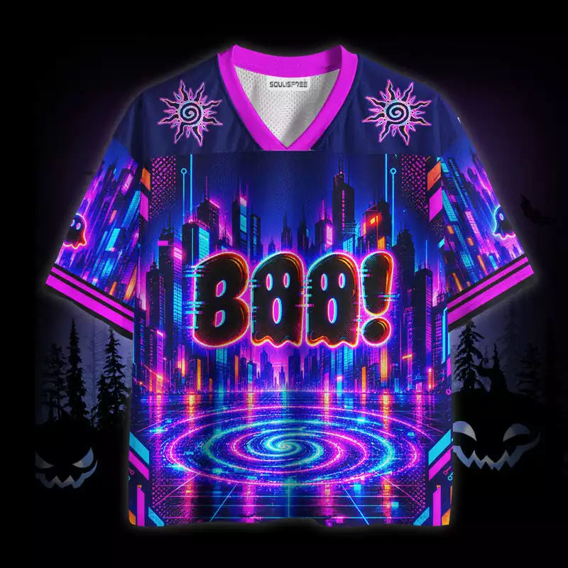Soulisfree Neon Boo City Mesh Jersey