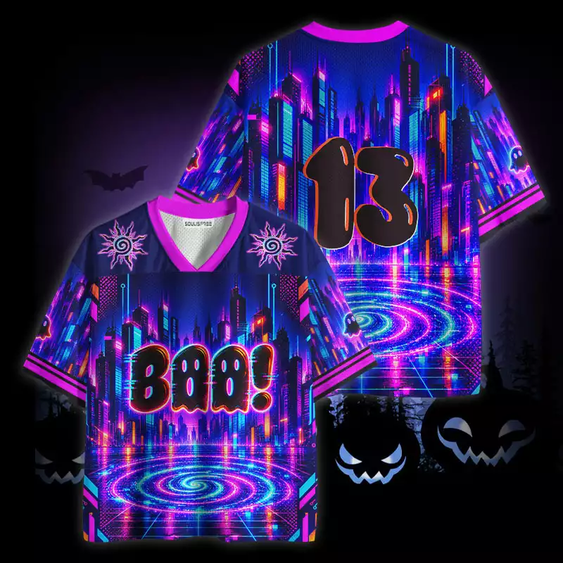 Soulisfree Neon Boo City Mesh Jersey