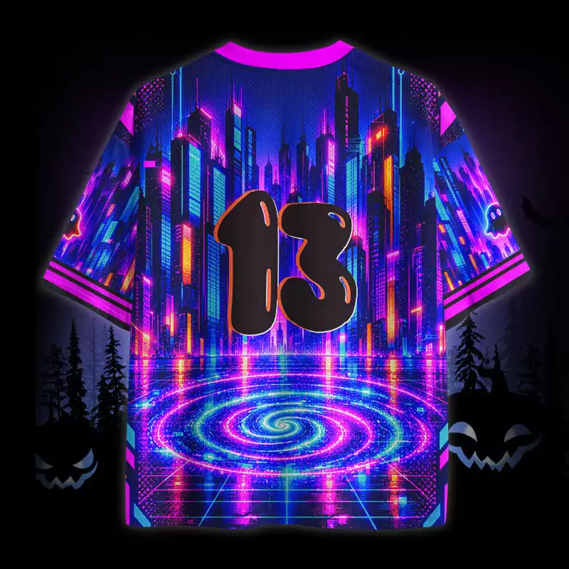 Soulisfree Neon Boo City Mesh Jersey
