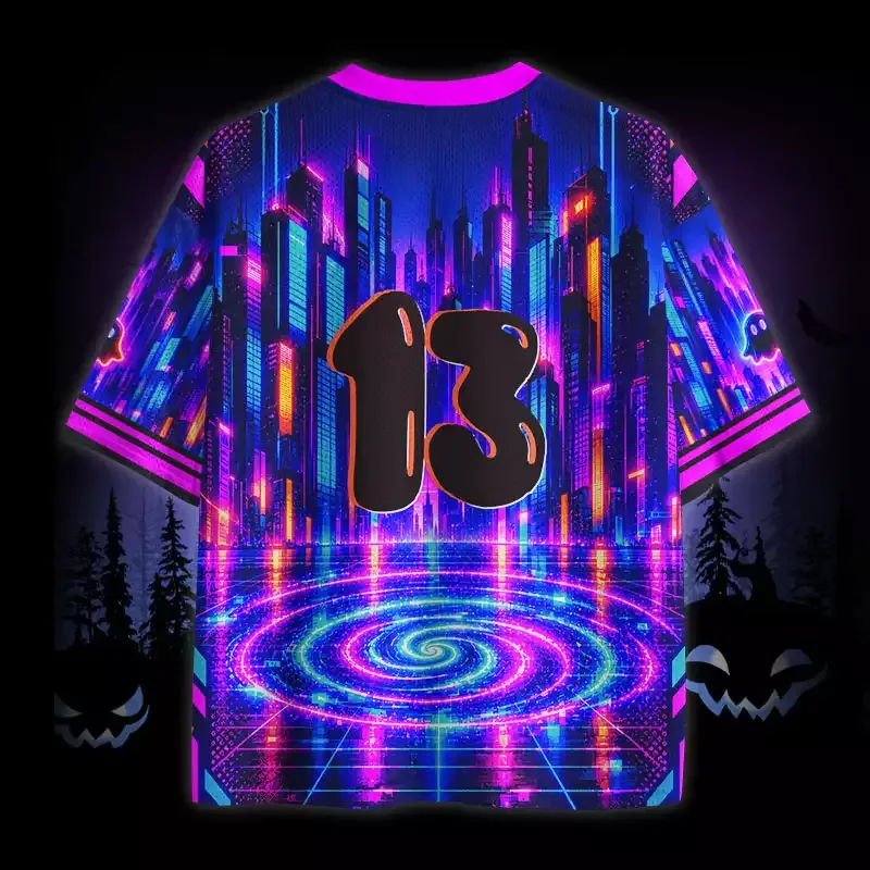 Soulisfree Neon Boo City Mesh Jersey