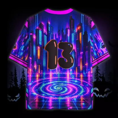 Soulisfree Neon Boo City Mesh Jersey