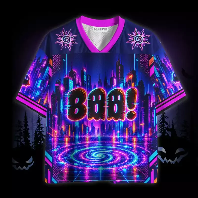Soulisfree Neon Boo City Mesh Jersey
