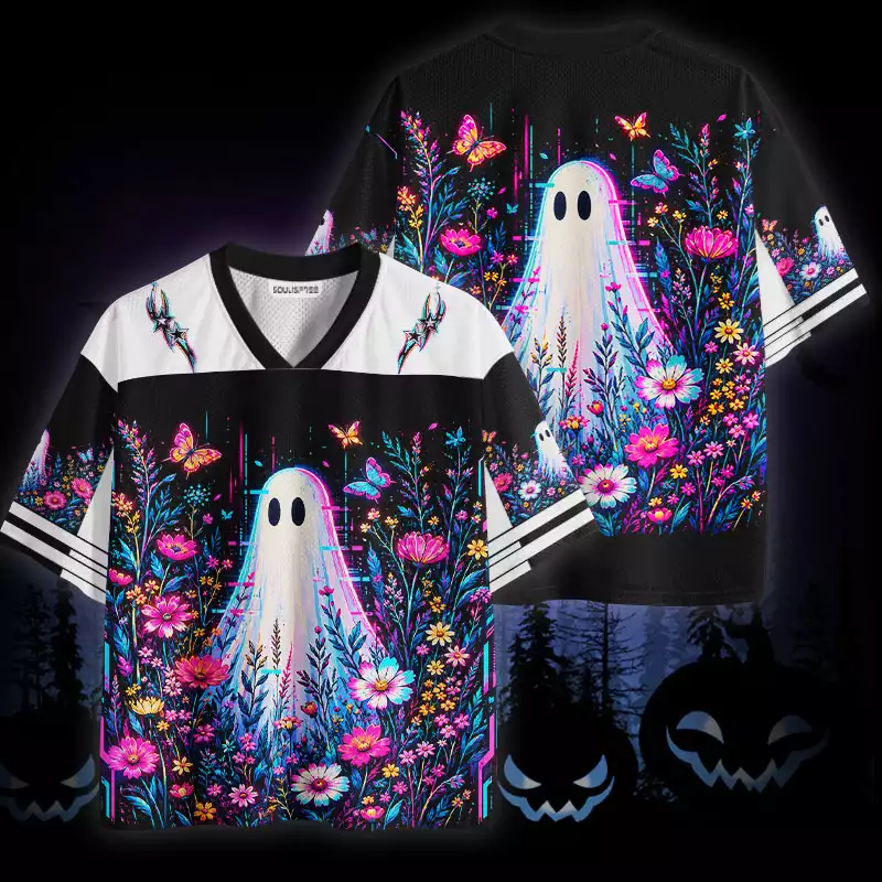 Soulisfree Neon Ghost Garden  Mesh Jersey