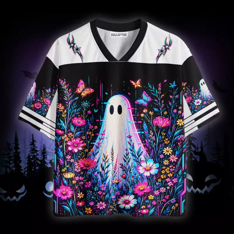 Soulisfree Neon Ghost Garden  Mesh Jersey
