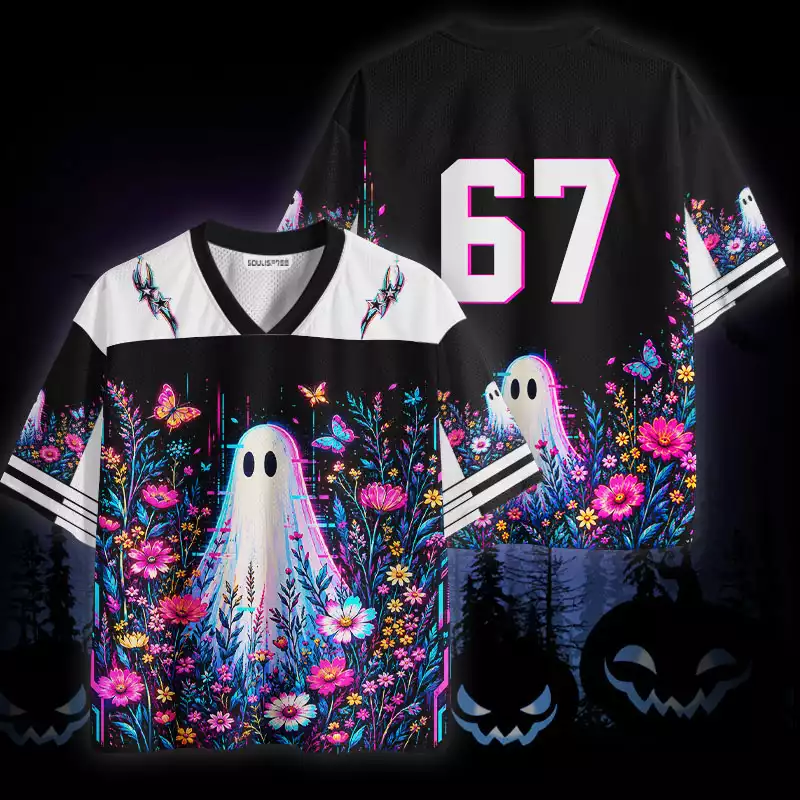 Soulisfree Neon Ghost Garden  Mesh Jersey
