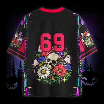 Soulisfree Neon Haunted Garden Mesh Jersey