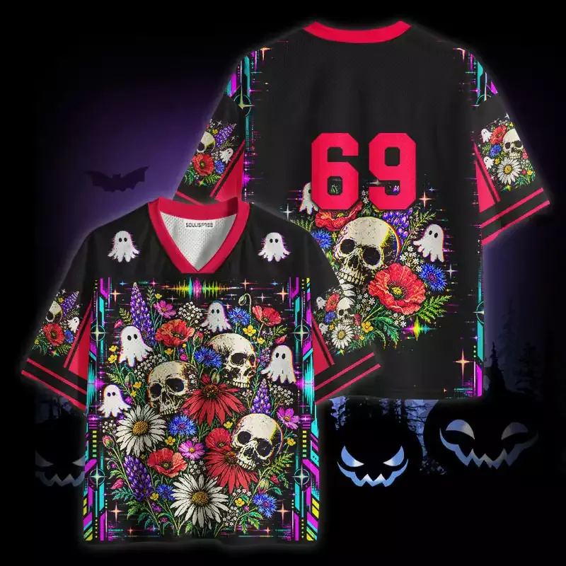 Soulisfree Neon Haunted Garden Mesh Jersey