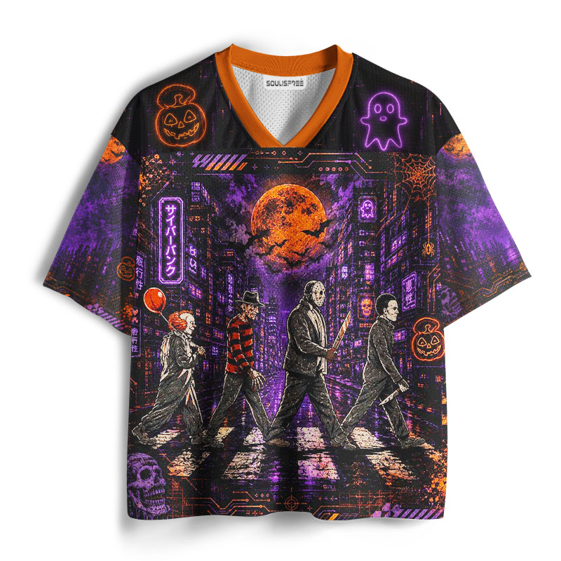 Soulisfree Neon Nightmare Parade Mesh Jersey