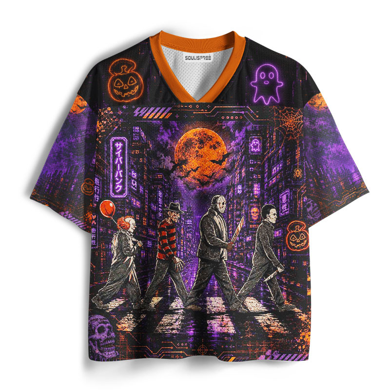 Soulisfree Neon Nightmare Parade Mesh Jersey