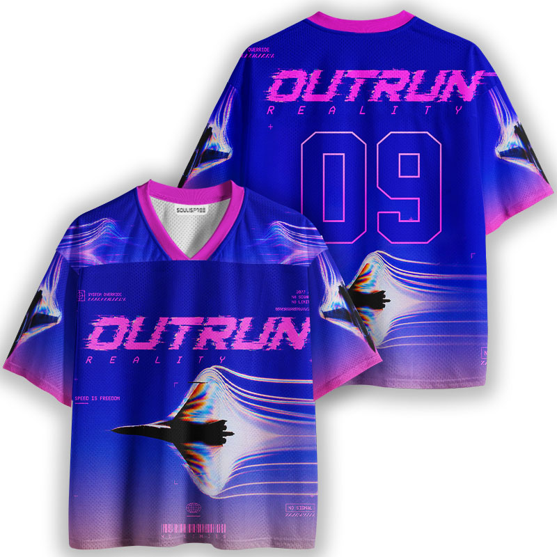 Soulisfree  Neon Outrun Jet Mesh Jersey