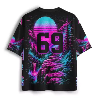Soulisfree Neon Raccoon Wilderness Mesh Jersey