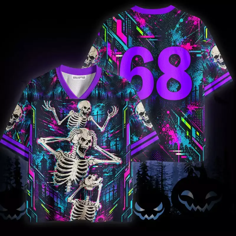Soulisfree Neon Skeleton Chaos Mesh Jersey