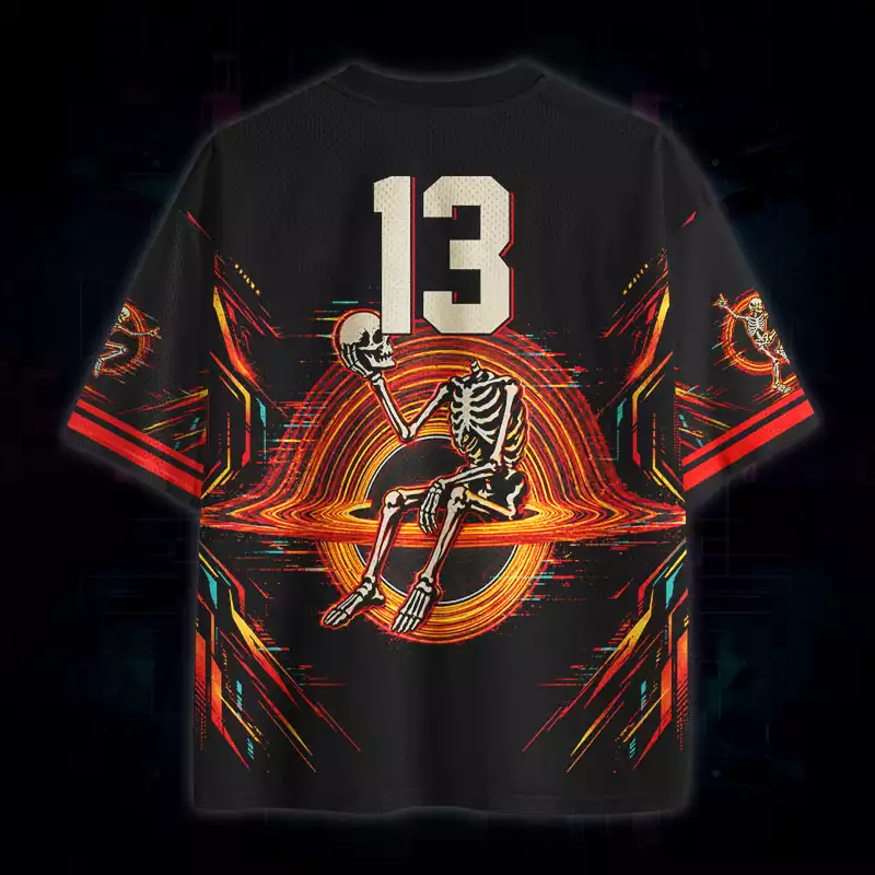 Soulisfree Neon Skeleton Portal Mesh Jersey