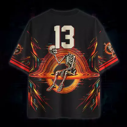 Soulisfree Neon Skeleton Portal Mesh Jersey