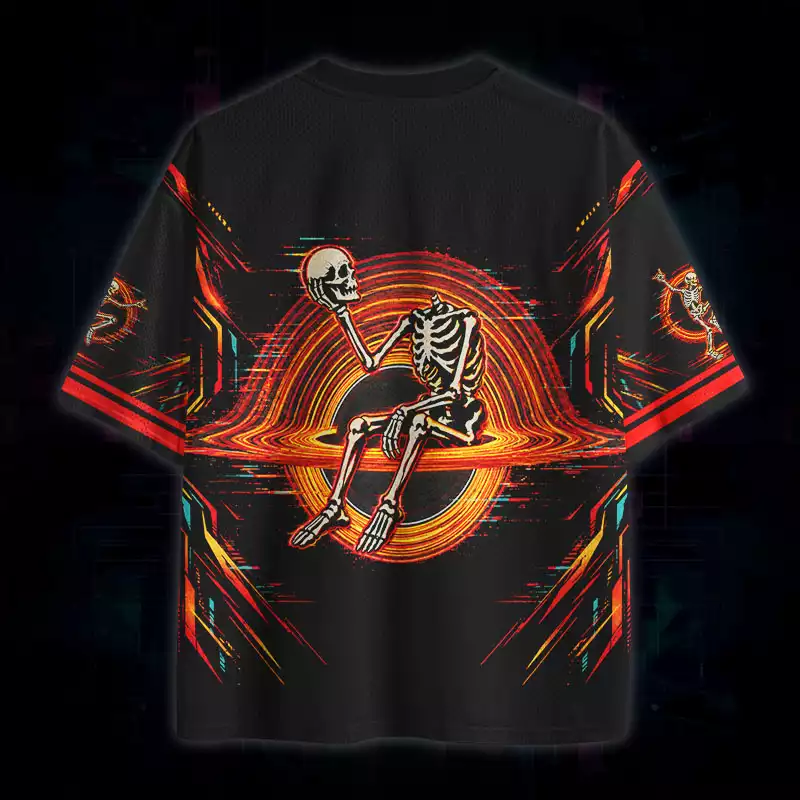 Soulisfree Neon Skeleton Portal Mesh Jersey