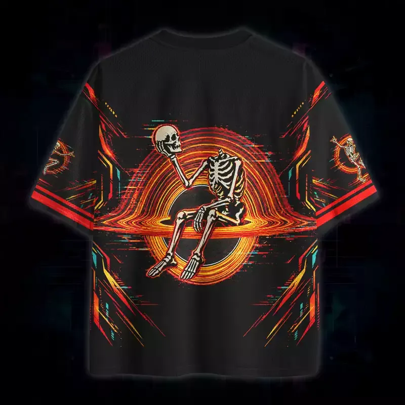 Soulisfree Neon Skeleton Portal Mesh Jersey