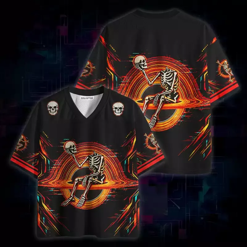 Soulisfree Neon Skeleton Portal Mesh Jersey