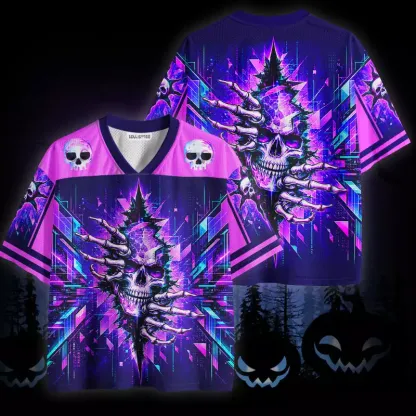 Soulisfree Neon Skull Sun Mesh Jersey