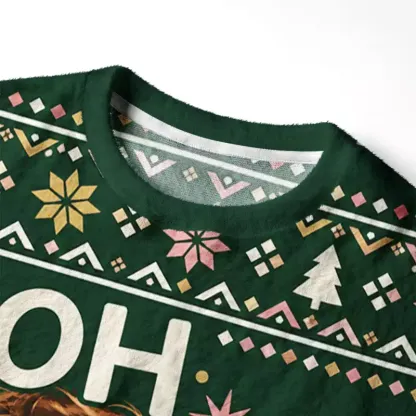 Soulisfree Oh What Fun! Fuzzy Crewneck Sweater