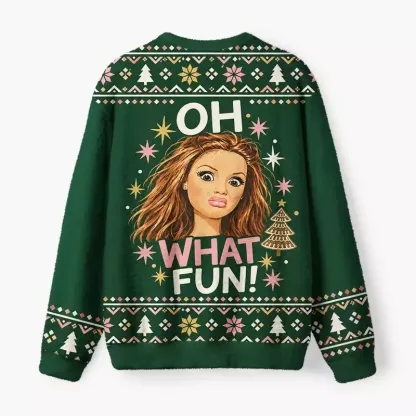 Soulisfree Oh What Fun! Fuzzy Crewneck Sweater