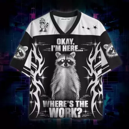 Soulisfree Okay I'm Here Where's The Work Mesh Jersey