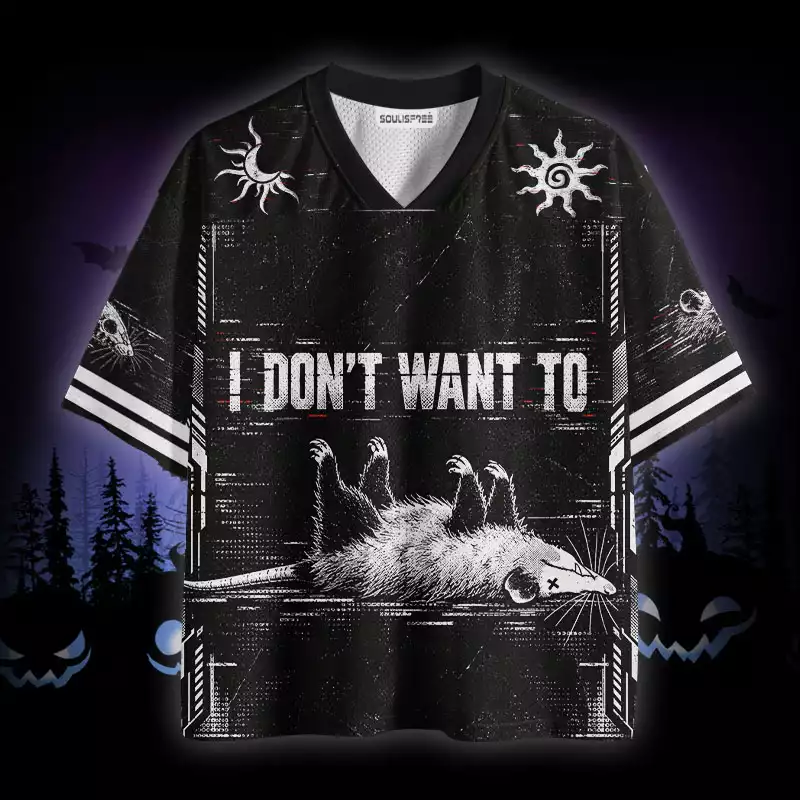 Soulisfree Opossum I Don't Want To Mesh Jersey