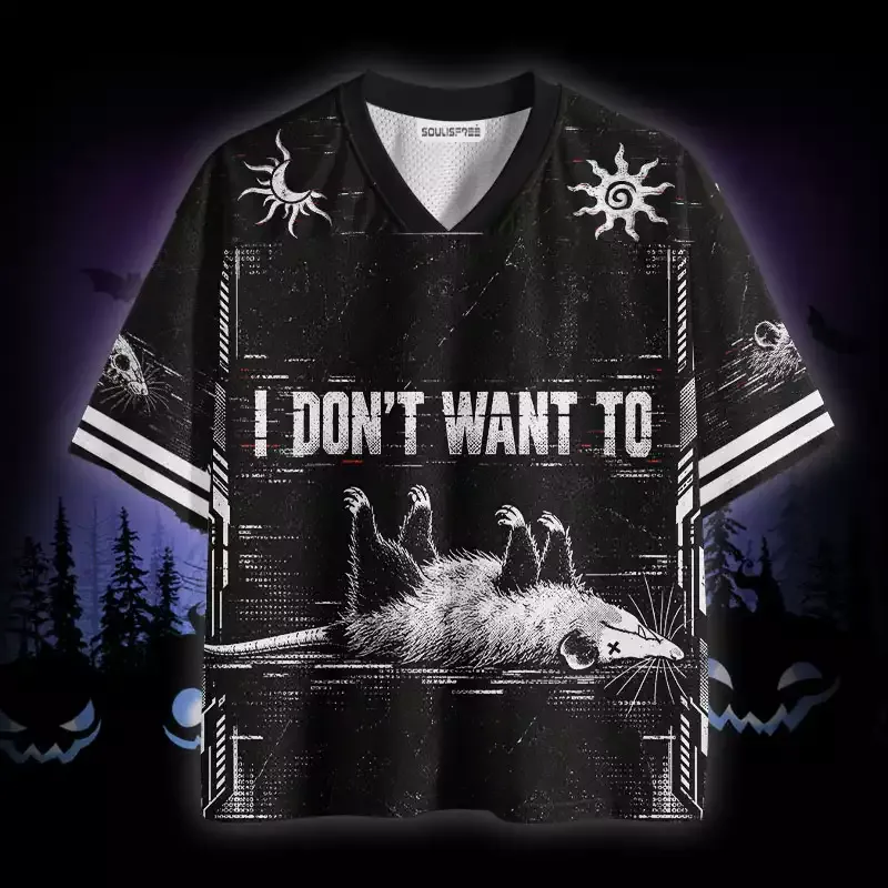 Soulisfree Opossum I Don't Want To Mesh Jersey