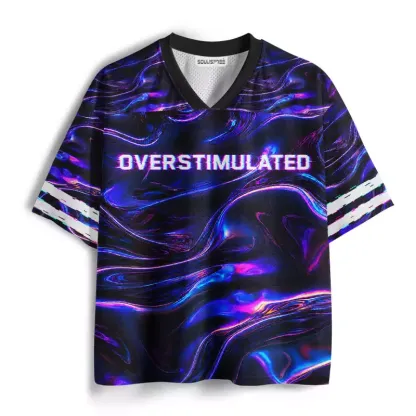 Soulisfree Overstimulated Glitch Mesh Jersey