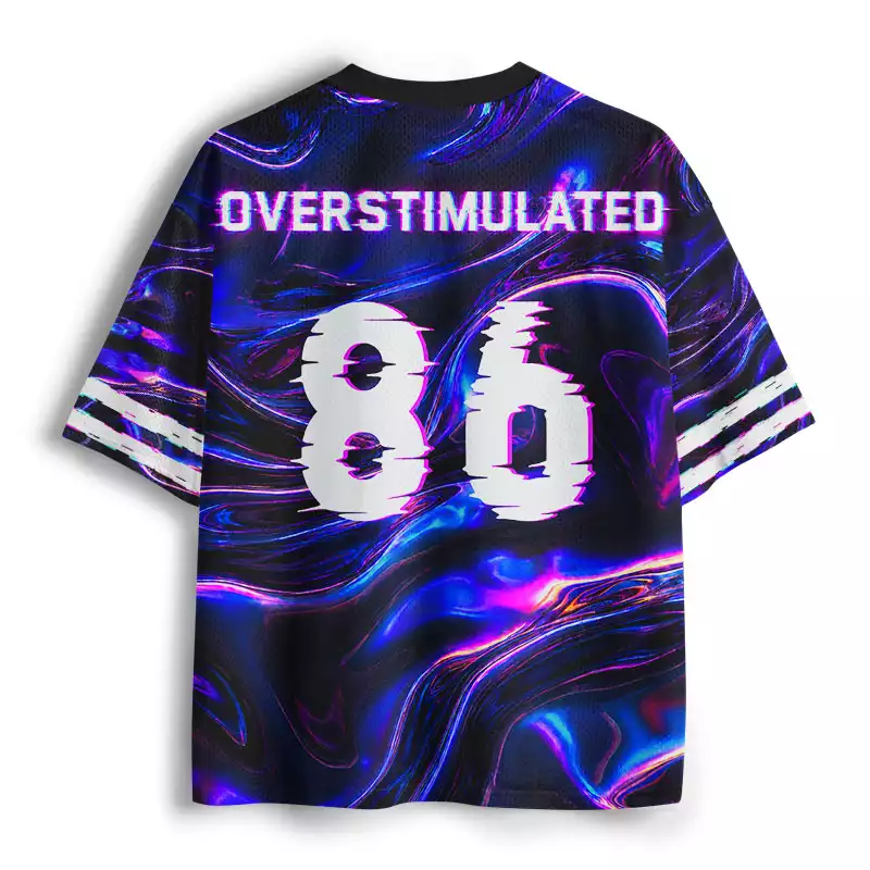 Soulisfree Overstimulated Glitch Mesh Jersey