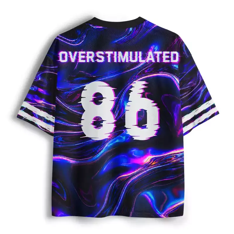 Soulisfree Overstimulated Glitch Mesh Jersey