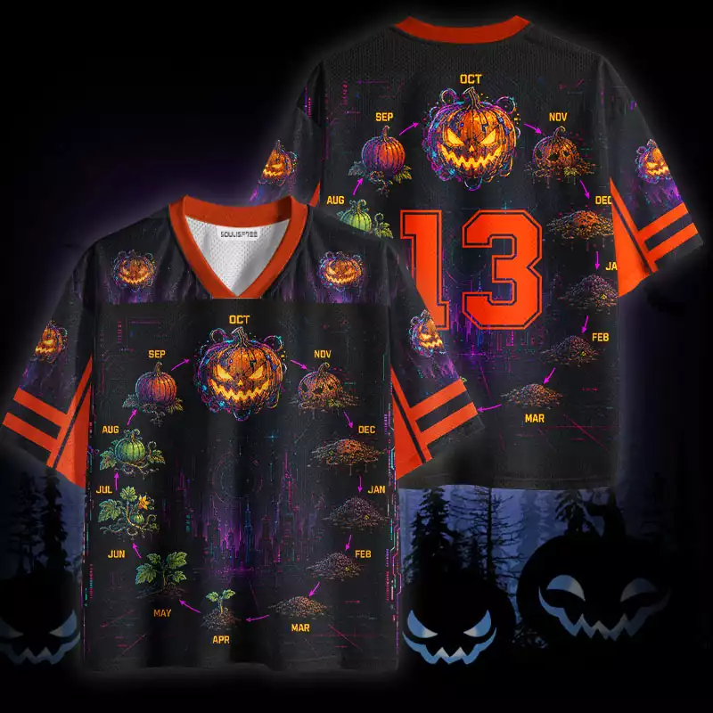 Soulisfree Pumpkin Life Cycle Mesh Jersey