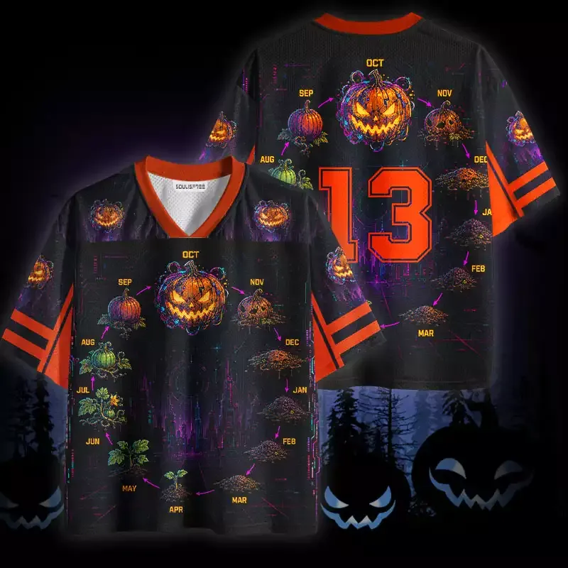 Soulisfree Pumpkin Life Cycle Mesh Jersey