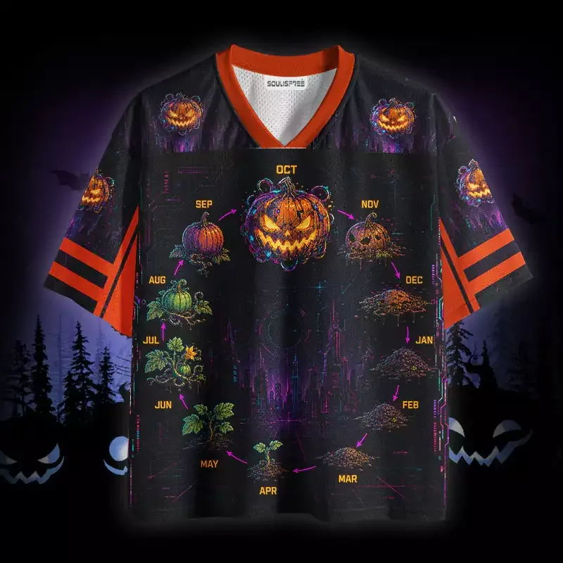 Soulisfree Pumpkin Life Cycle Mesh Jersey