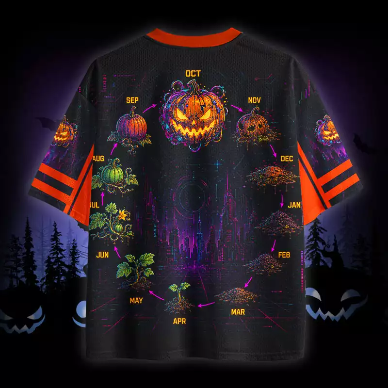 Soulisfree Pumpkin Life Cycle Mesh Jersey