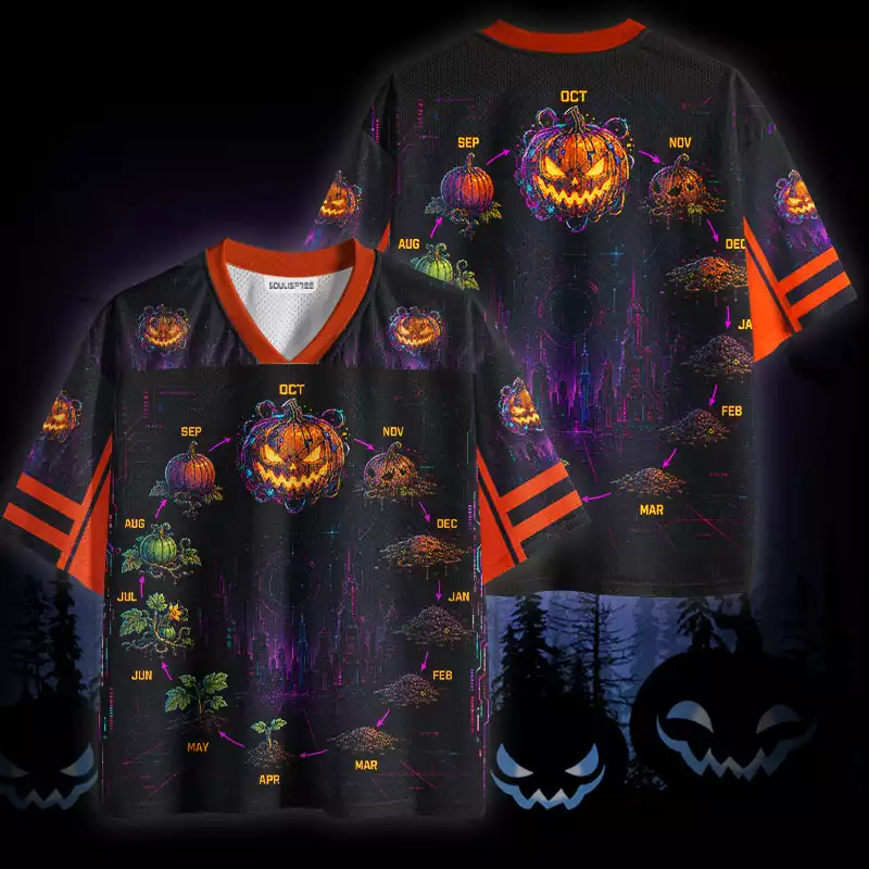 Soulisfree Pumpkin Life Cycle Mesh Jersey