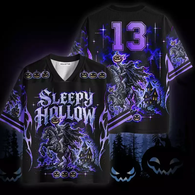 Soulisfree Pumpkin Sleepy Hollow Mesh Jersey