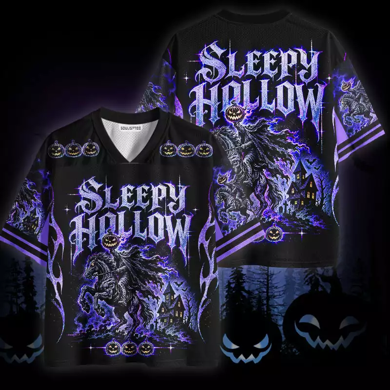 Soulisfree Pumpkin Sleepy Hollow Mesh Jersey