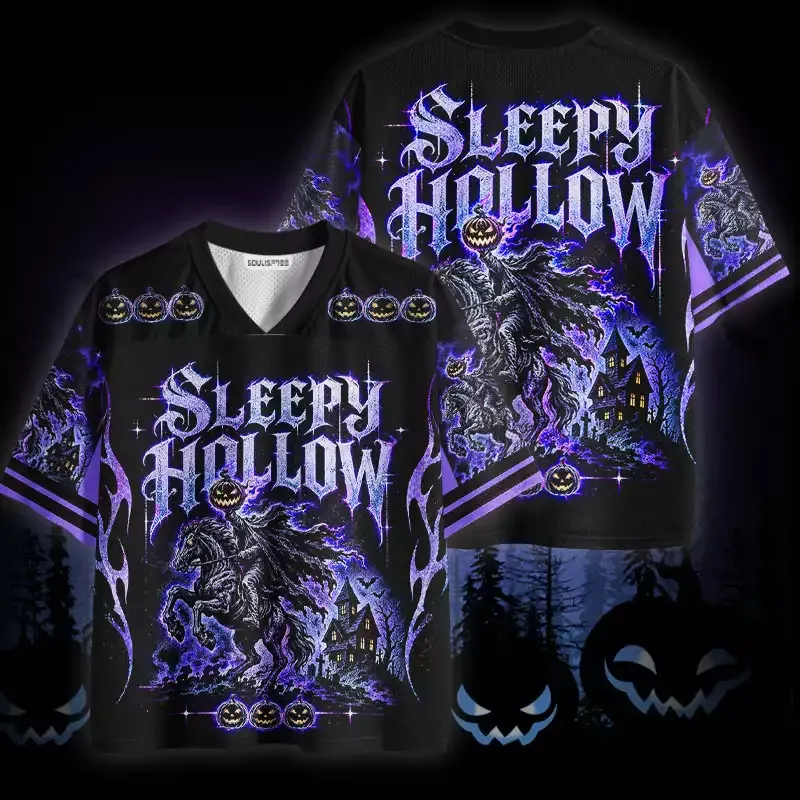 Soulisfree Pumpkin Sleepy Hollow Mesh Jersey
