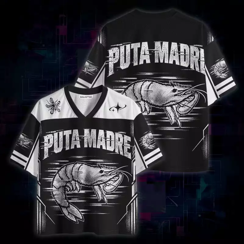 Soulisfree Puta Madre Glitch Shrimp Mesh Jersey