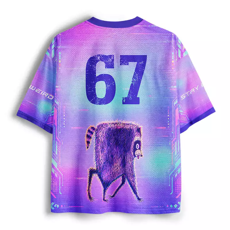Soulisfree Racoon Stay Weird Mesh Jersey