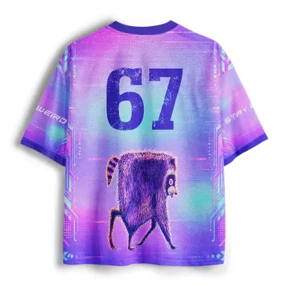 Soulisfree Racoon Stay Weird Mesh Jersey
