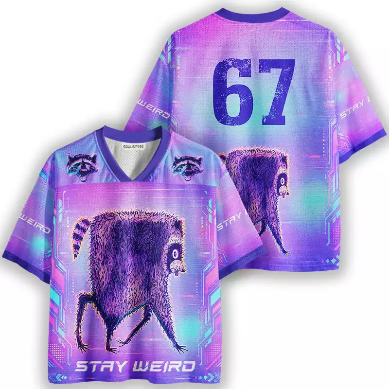 Soulisfree Racoon Stay Weird Mesh Jersey