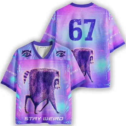 Soulisfree Racoon Stay Weird Mesh Jersey