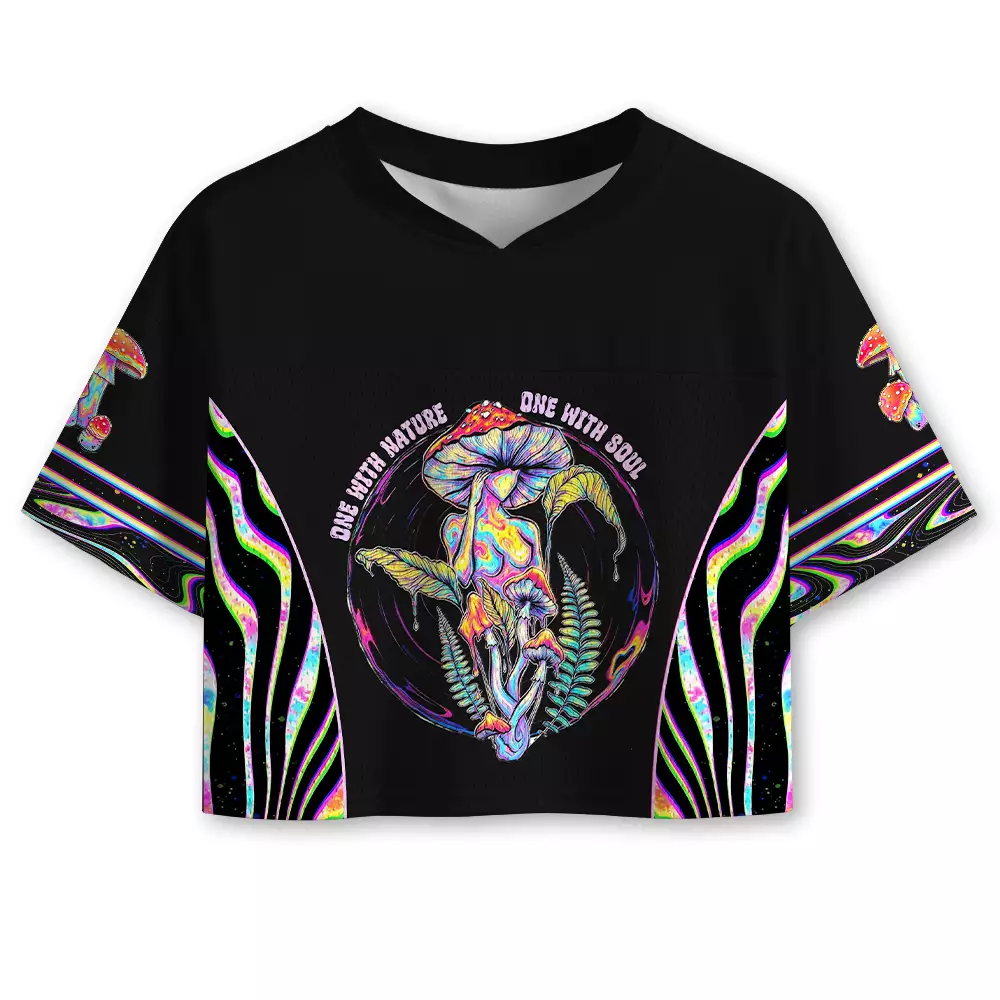 Soulisfree One With Nature, One With Soul Cropped Mesh Jersey