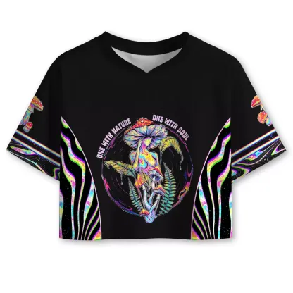 Soulisfree One With Nature, One With Soul Cropped Mesh Jersey