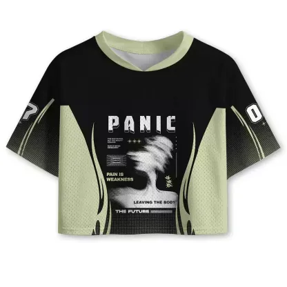 Soulisfree PANIC Future Body Collapse Cropped Mesh Jersey